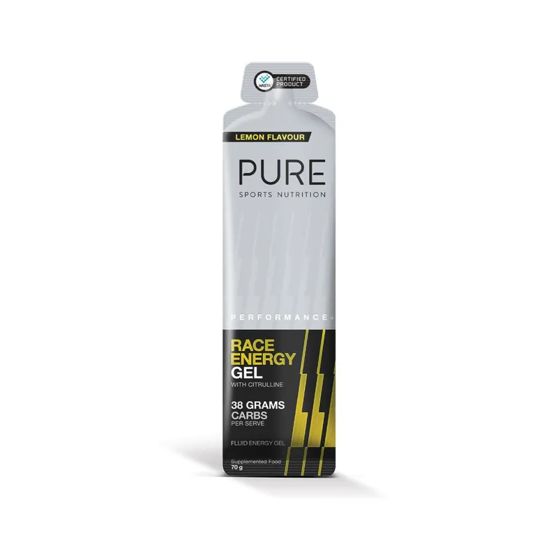 PURE Performance Plus Race Energy Gel Lemon 70g